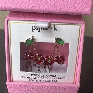 Piper K | Cherry 🍒 Dangle Earrings